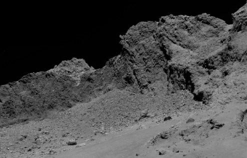 Close-up of Churyumov-Gerasimenko.